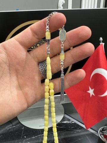 Kapsül Model Baltık Damla Kehribar Tesbih