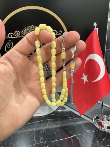 Kapsül Model Baltık Damla Kehribar Tesbih
