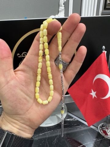 Kapsül Model Baltık Damla Kehribar Tesbih