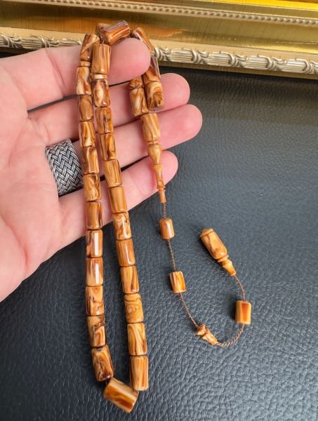 Kapsül Model Eski Malzeme Çekoslavak Katalin Tesbih