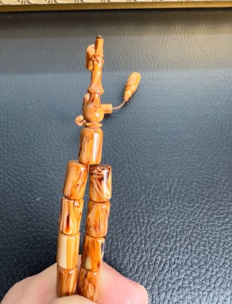 Kapsül Model Eski Malzeme Çekoslavak Katalin Tesbih