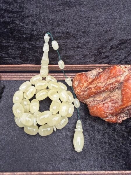 Semih Dinçer Usta İşçiliği Tek Kaya Damla Kehribar Tesbih