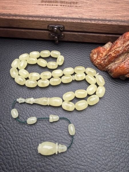 Semih Dinçer Usta İşçiliği Tek Kaya Damla Kehribar Tesbih