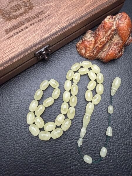 Semih Dinçer Usta İşçiliği Tek Kaya Damla Kehribar Tesbih