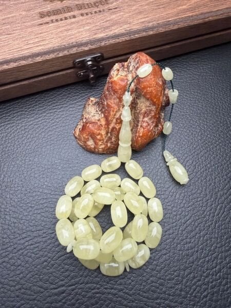 Semih Dinçer Usta İşçiliği Tek Kaya Damla Kehribar Tesbih