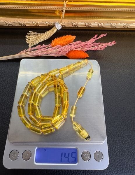 Kapsül Model Şeffaf Ukrayna Damla Kehribar Tesbih