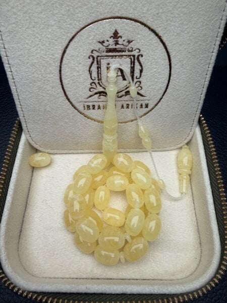 İbrahim Arıkan Usta İşçiliği Tek Kaya Damla Kehribar Tesbih