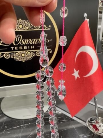 Badem Model Şeffaf Eski Amerikan Katalin Tesbih