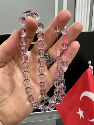 Badem Model Şeffaf Eski Amerikan Katalin Tesbih