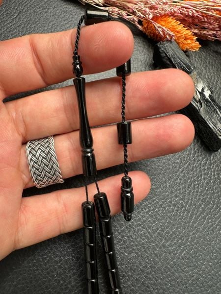 Kesme Model Sade Erzurum Oltu Taşı Tesbih