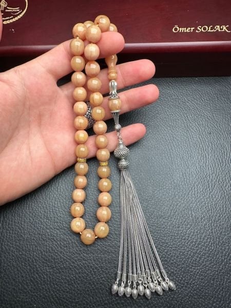 Küre Model Sıkma Kehribar Tesbih