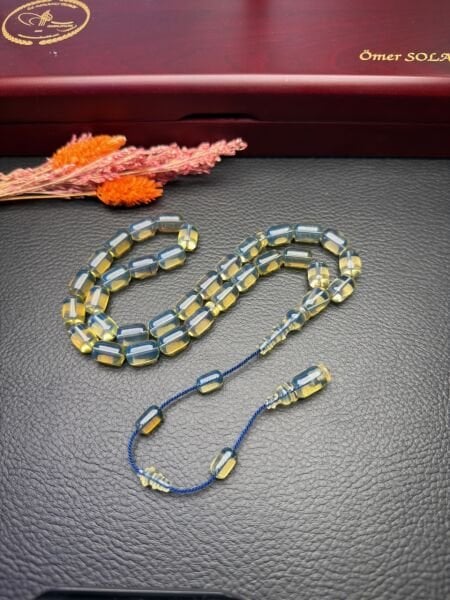 Umut Dinç Usta İşçiliği Tek Kaya Dominik Damla Kehribar Tesbih