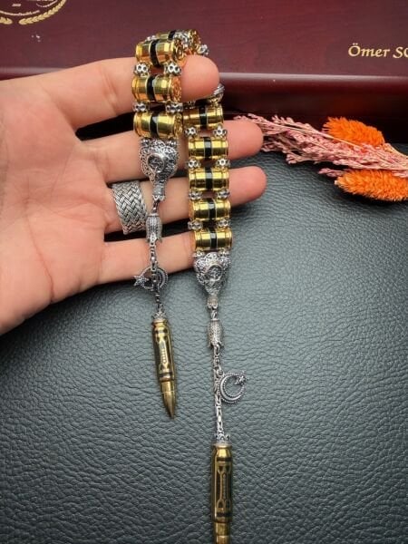 Mermi Model Gümüş Zaza Tesbih