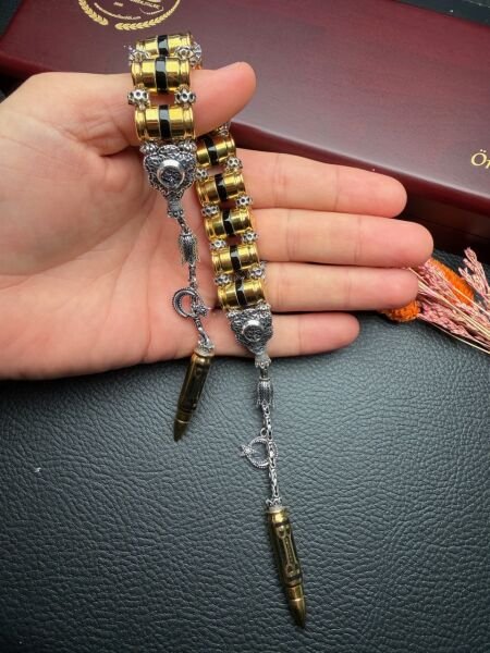 Mermi Model Gümüş Zaza Tesbih