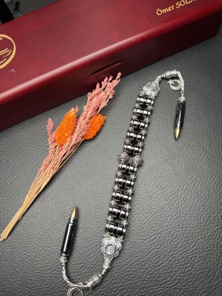 Mermi Model Gümüş Zaza Tesbih