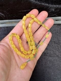 Bayram Bulut Yapımı Hareli Eski Osmanlı Sıkma Kehribar Tesbih