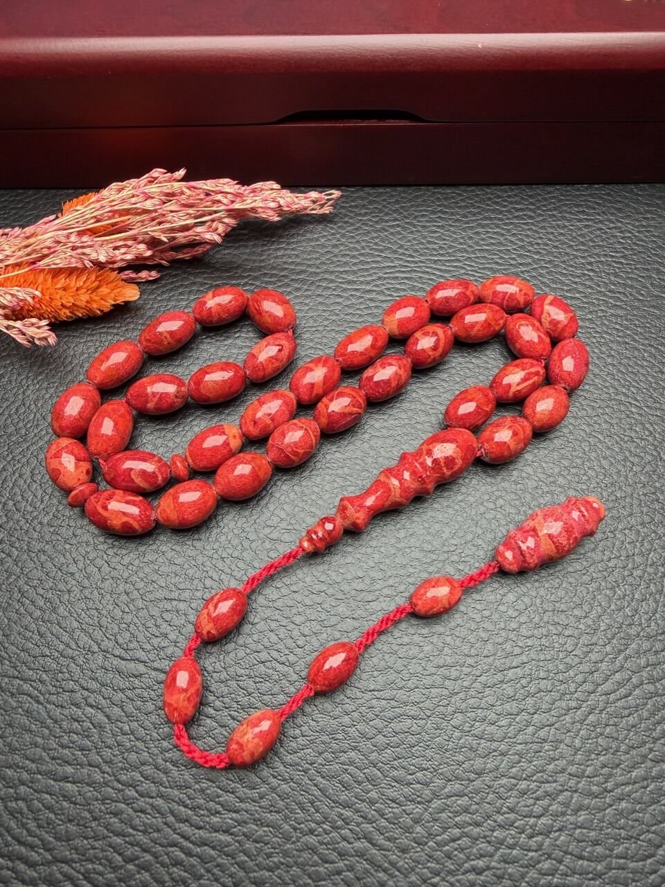 Beyzi Model Mercan Doğal Taş Tesbih