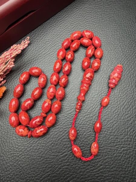 Beyzi Model Mercan Doğal Taş Tesbih