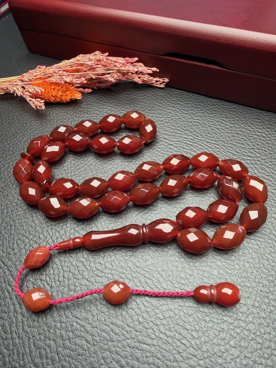 Beyzi Model Akik Doğaltaş Tesbih