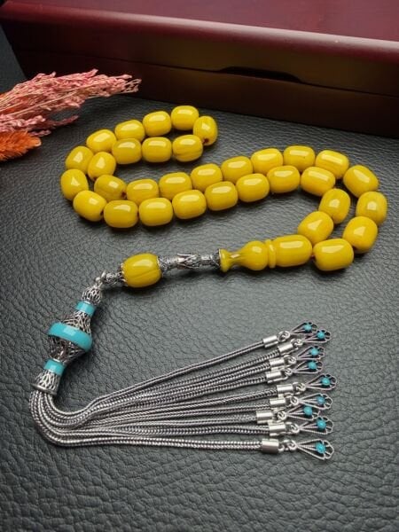 Kapsül Model Çubuk Sıkma Kehribar Tesbih