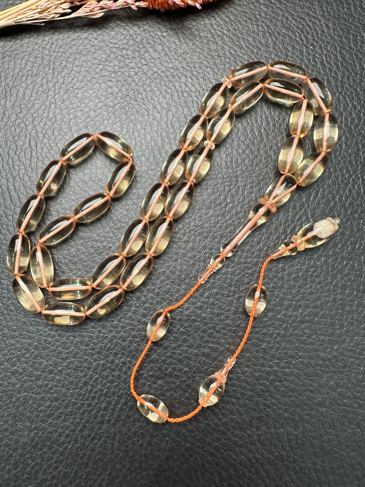 Kapsül Model Yeni Zar Kehribar Tesbih