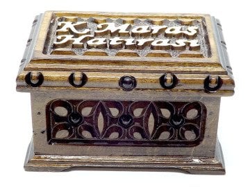 El İşçiliği Ceviz Ağacı Mücevher Kutusu