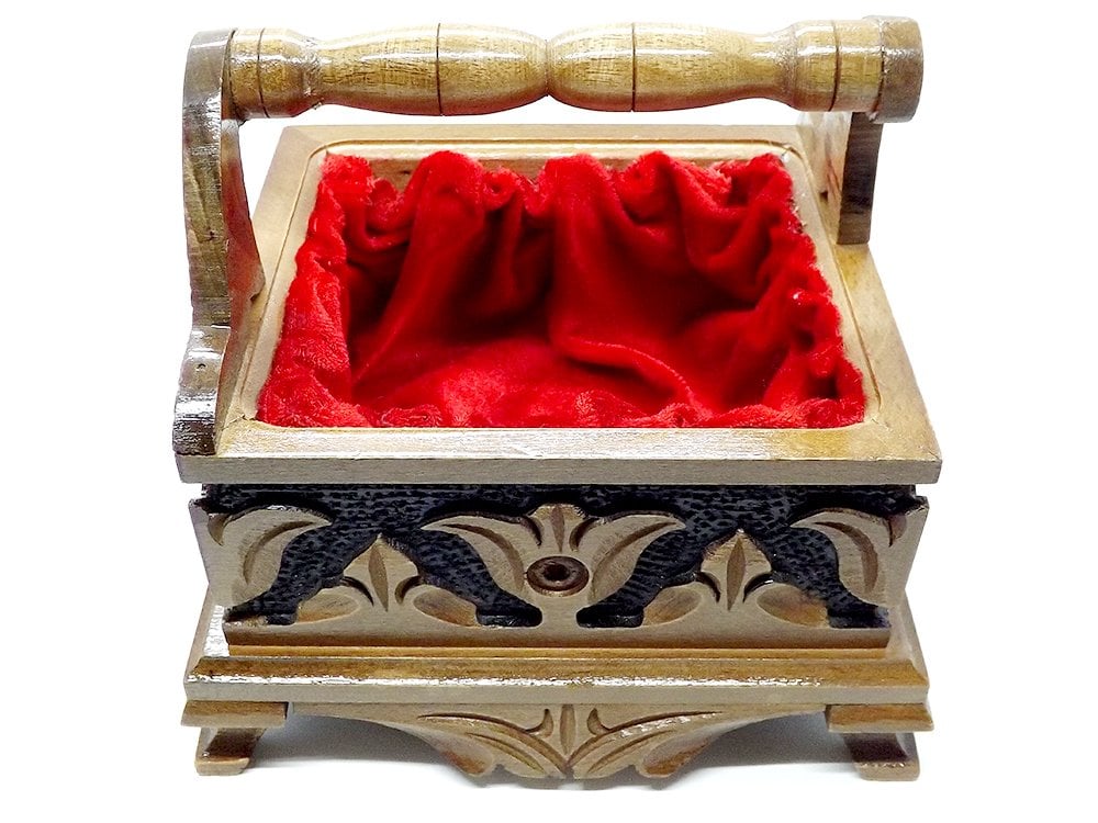 El İşi Oyma Sanatı Ceviz Ağacı Şekerlik