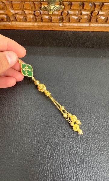 Özel Tasarım Altın Yaldızlı Gümüş Püskül