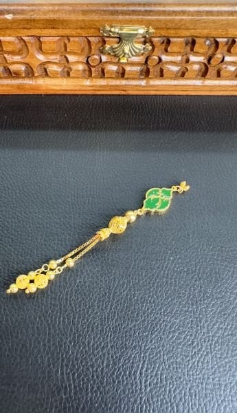 Özel Tasarım Altın Yaldızlı Gümüş Püskül