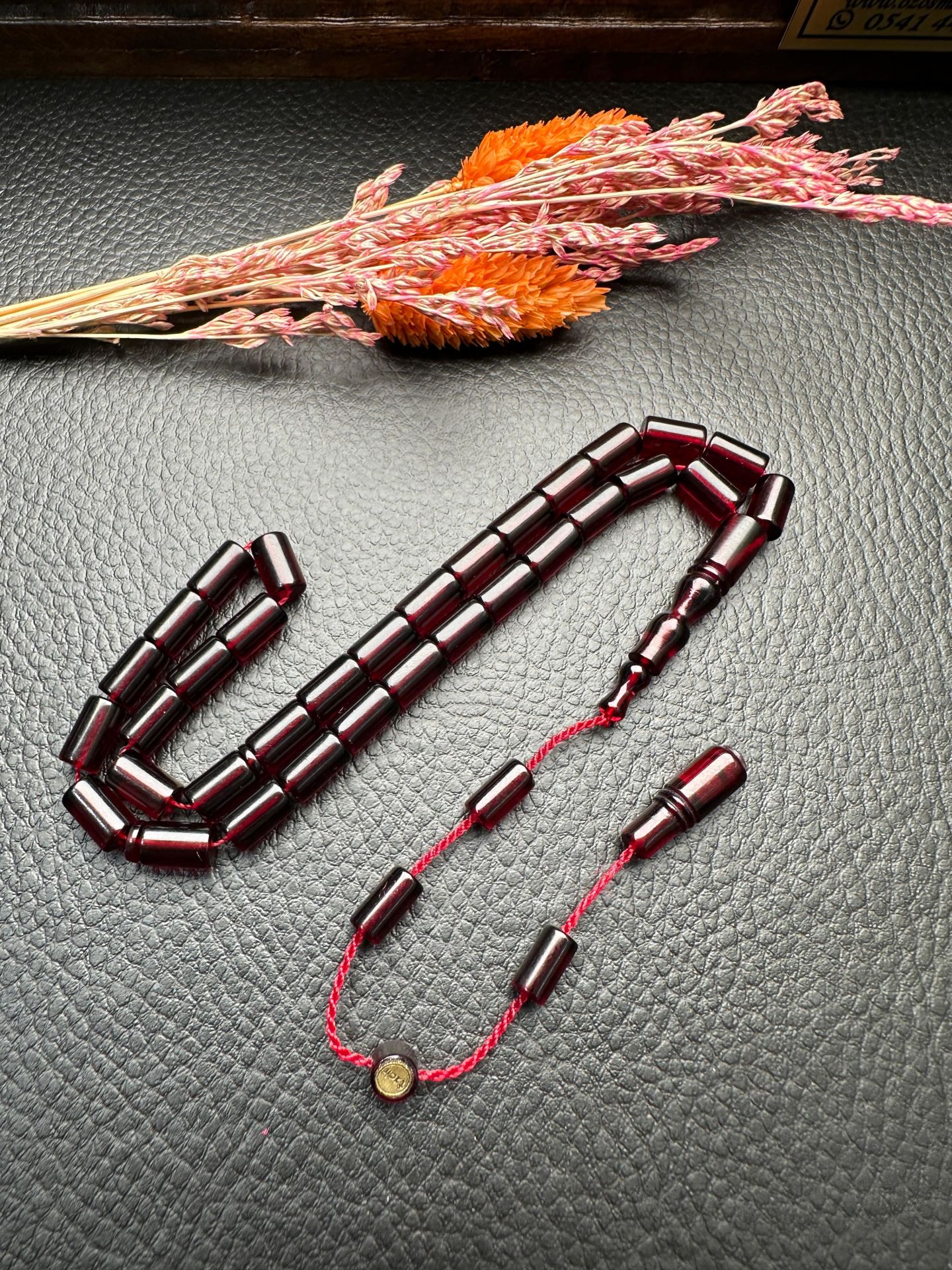 Kesme Model Ateş Kehribar Tesbih