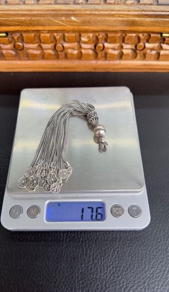 Saçaklı Model Gümüş Püskül