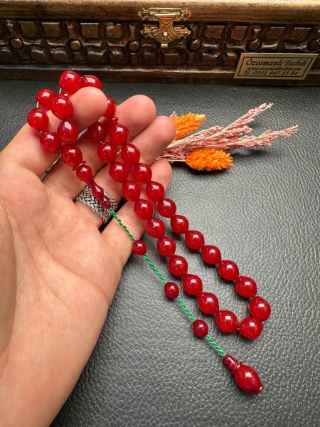 Uçlu Küre Model Sıkma Kehribar Tesbih