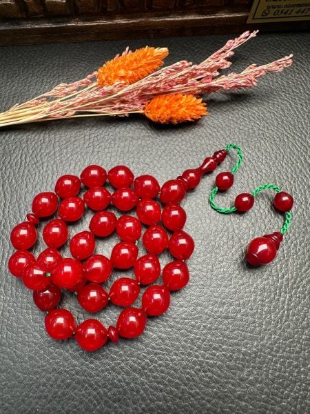 Sercan Yetkinşekerci İşçiliği Sıkma Kehribar Tesbih