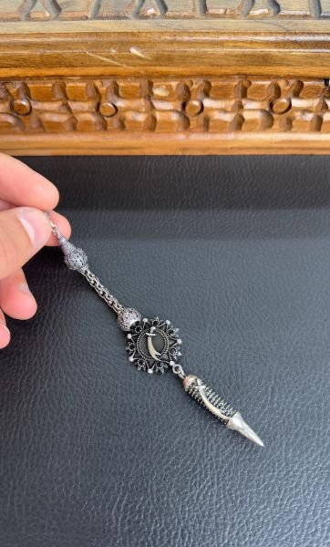 Özel Tasarım Mermi Model Gümüş Püskül
