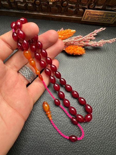 Beyzi Model Sıkma Kehribar Tesbih