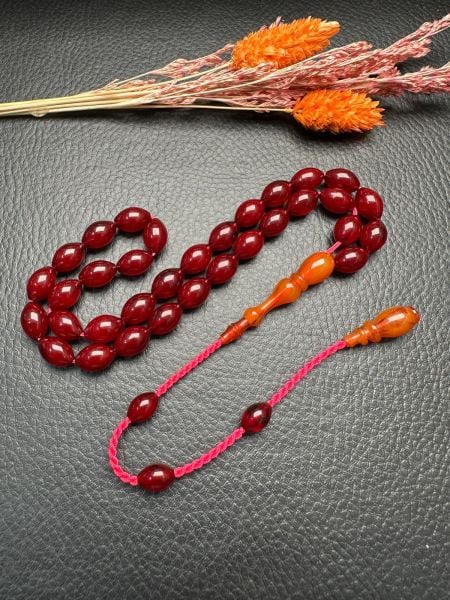 Beyzi Model Sıkma Kehribar Tesbih