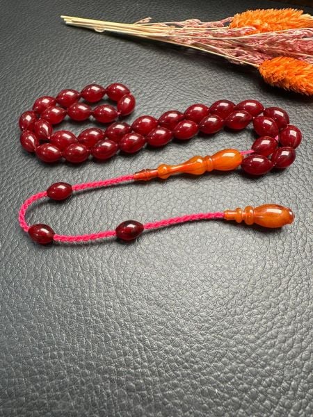 Beyzi Model Sıkma Kehribar Tesbih