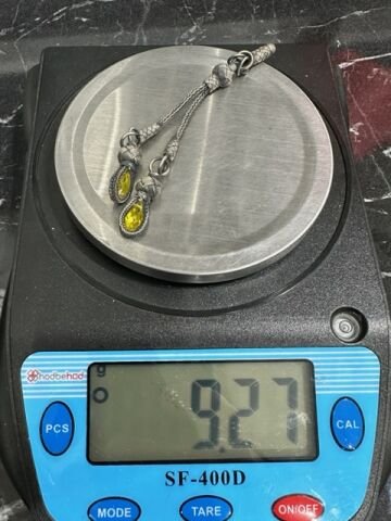 Çiftli Model Sarı Taş Dizayn 1000 Ayar Örme Kazaz Püskül