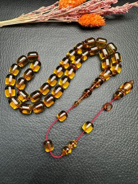 Kapsül Model Ateş Kehribar Tesbih