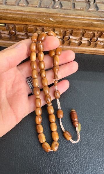 Kapsül Model Sade İşlemeli Kuka Tesbih