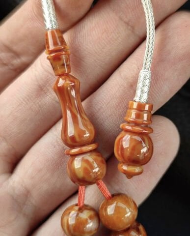 Basık Küre Model Eski Osmanlı Çekoslovak Katalin Tesbih