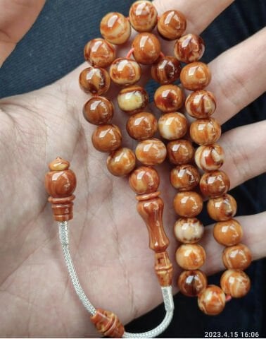 Basık Küre Model Eski Osmanlı Çekoslovak Katalin Tesbih