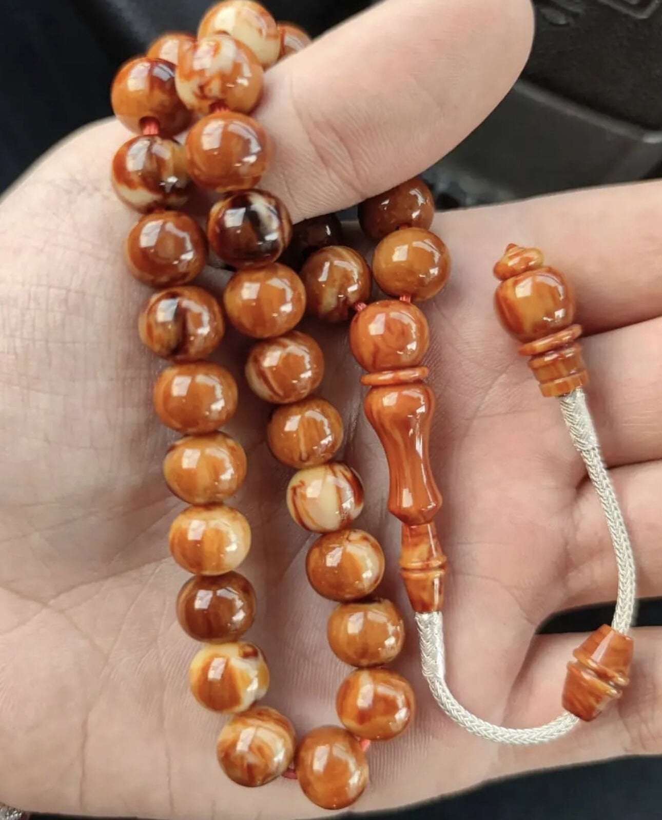 Basık Küre Model Eski Osmanlı Çekoslovak Katalin Tesbih