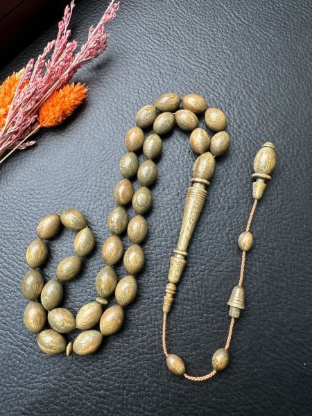 Beyzi  Model Yeşil Pelesenk Ağaç Tesbih