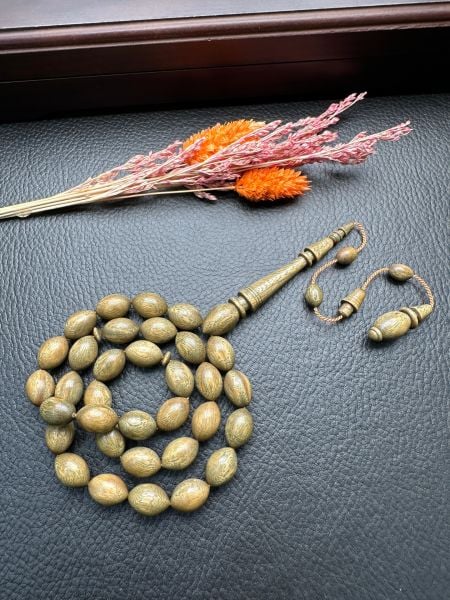 Beyzi  Model Yeşil Pelesenk Ağaç Tesbih