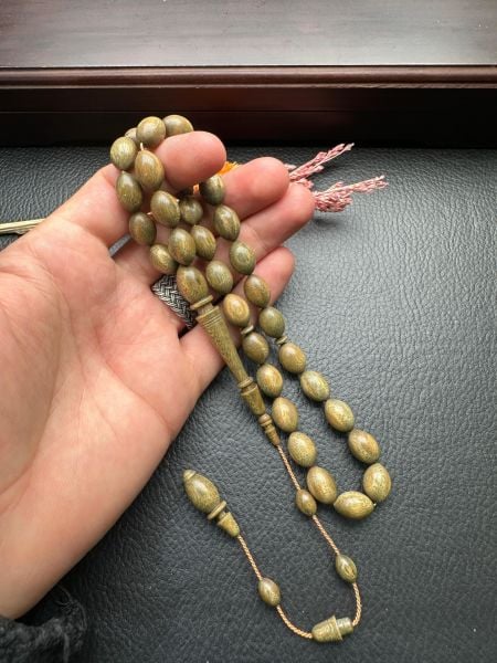 Beyzi  Model Yeşil Pelesenk Ağaç Tesbih