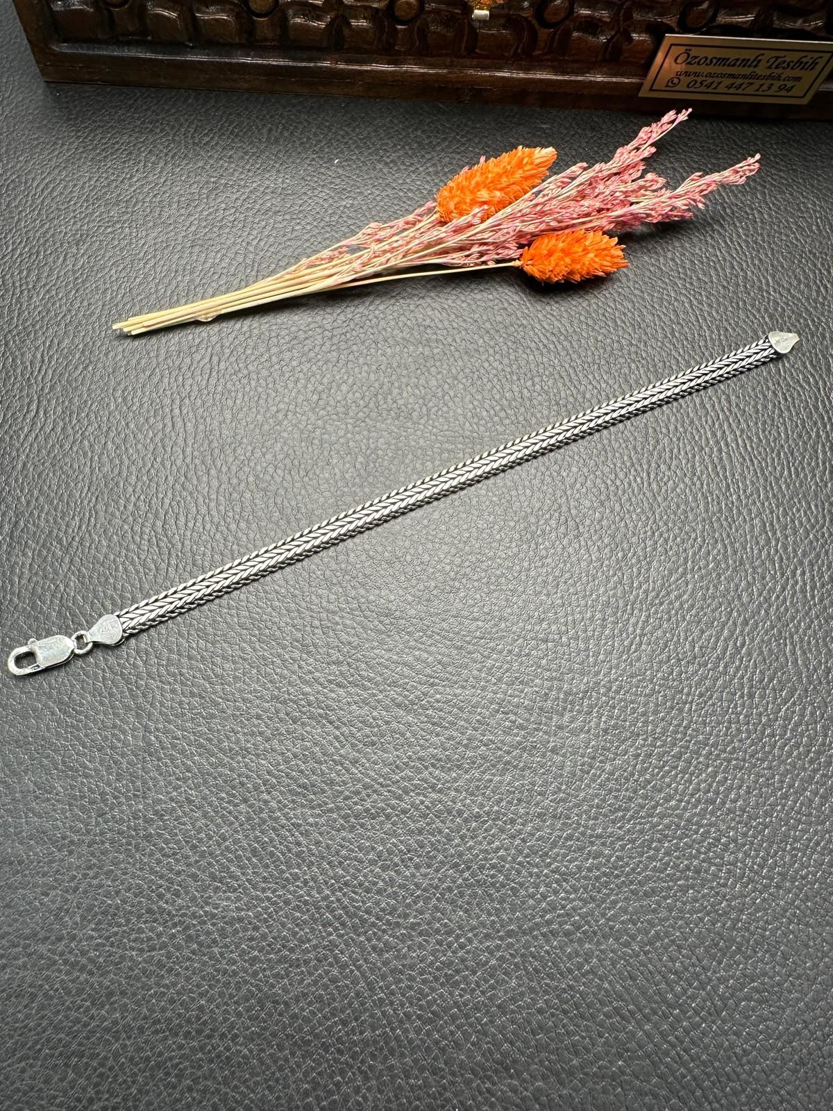 Özel Tasarım Erkek Gümüş Bileklik