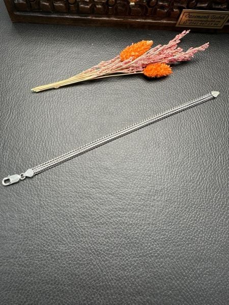 Özel Tasarım Erkek Gümüş Bileklik