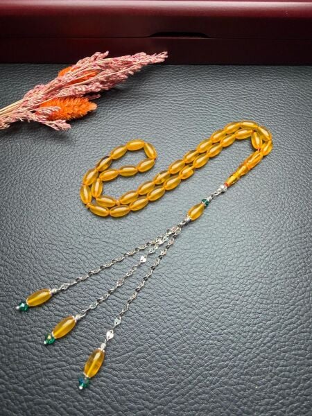 Kapsül Model Ateş Kehribar Tesbih