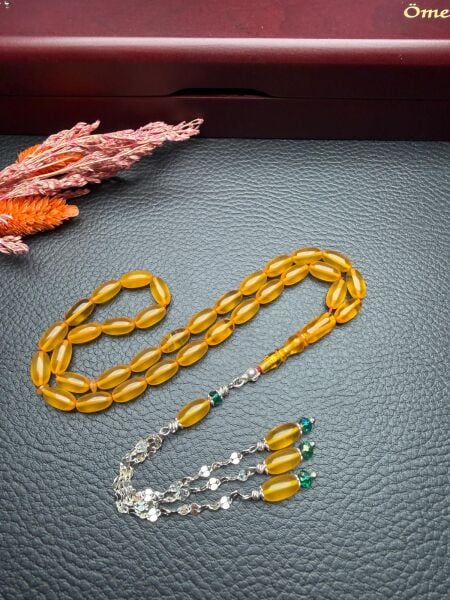 Kapsül Model Ateş Kehribar Tesbih